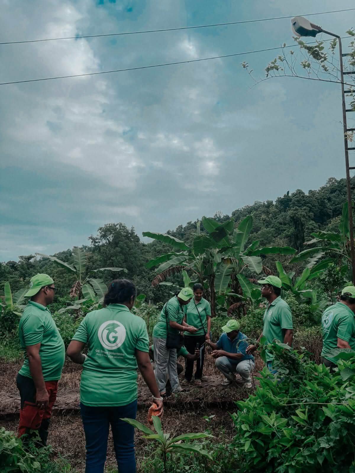Plantation drive by Go Green Volunteer at Unakoti Hill near the Unakoti Heritage site on Sunday (23/8/2026)