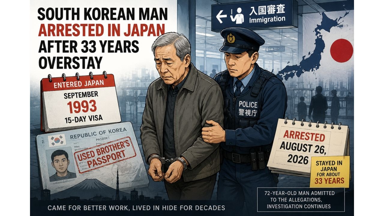 South Korean Man Arrested After 33 Years in Japan
