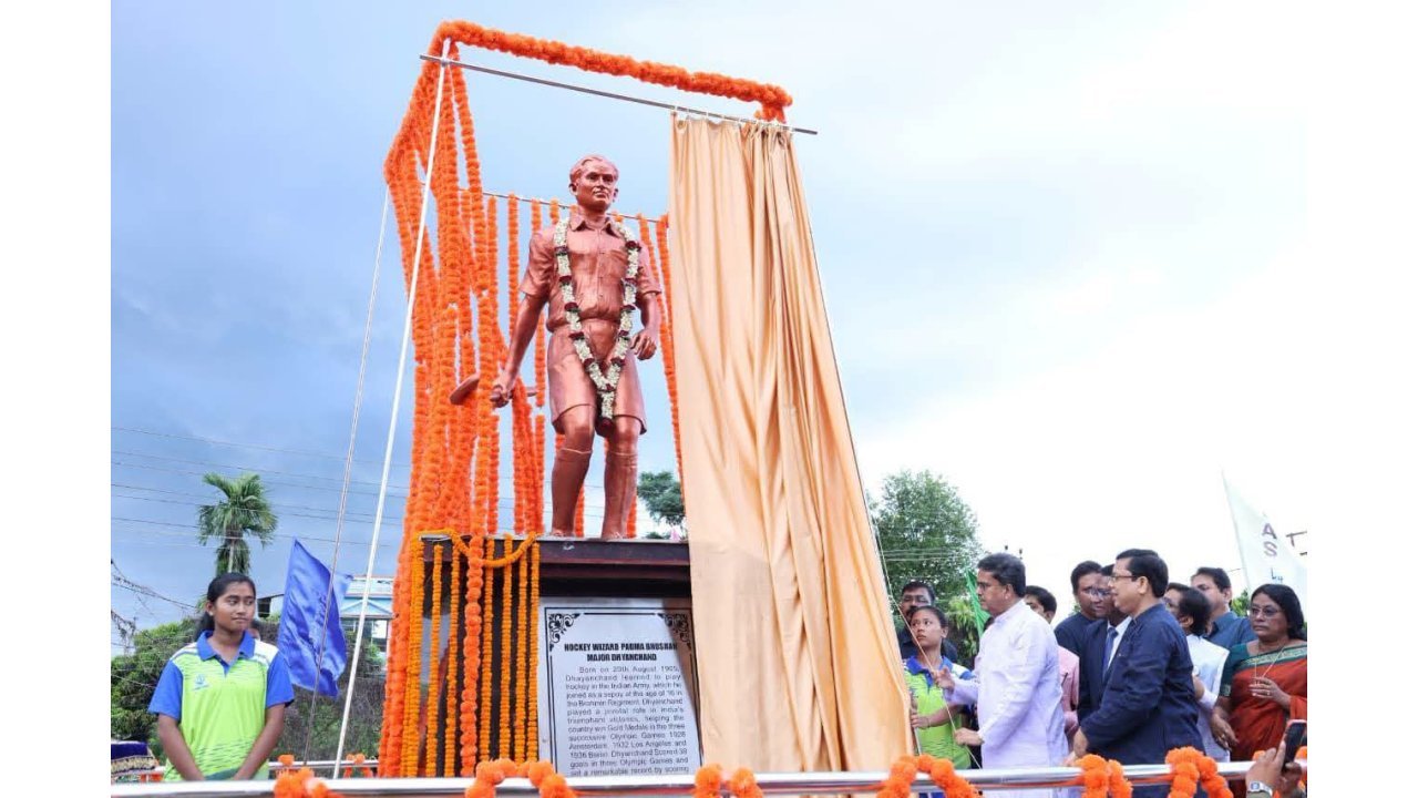 National Sports Day Celebrated, Dhyan Chand Statue Inaugurated